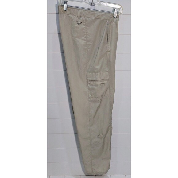 Columbia Women's Medium PFG Roll Up Pants Reg. Beige Omni Shade Hiking - Picture 5 of 12